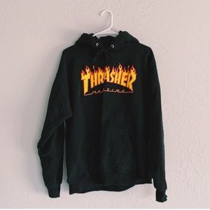 Black & Flame Thrasher Hoodie